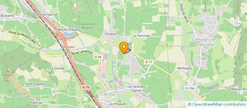 localisation de l'entreprise MONSIEUR PAUL WENGER  LA ROCHE-VINEUSE