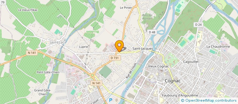 localisation de l'entreprise MONSIEUR PAUL WERTHEIMER  COGNAC