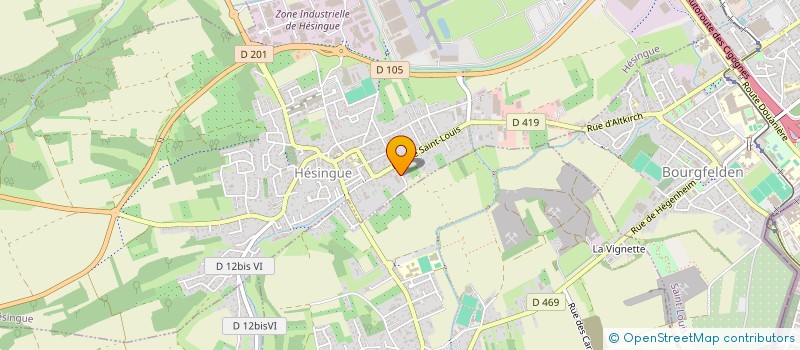 localisation de l'entreprise MONSIEUR PAUL WICKY  HESINGUE