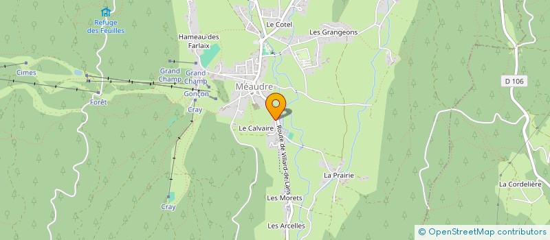 localisation de l'entreprise MONSIEUR PAUL WRONA  AUTRANS-MEAUDRE EN VERCORS