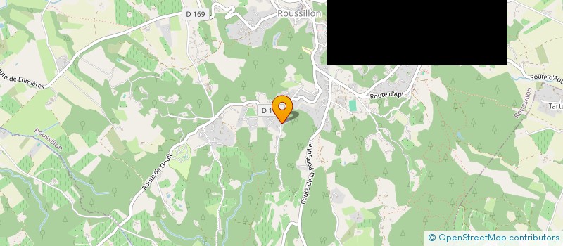 localisation de l'entreprise MONSIEUR PAUL WYCLIFFE FROGGATT  ROUSSILLON