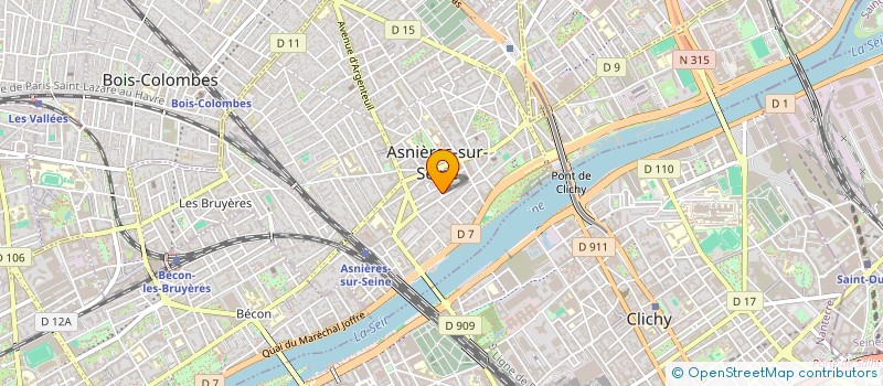 localisation de l'entreprise MONSIEUR PAUL YEBGA HOT  ASNIERES-SUR-SEINE