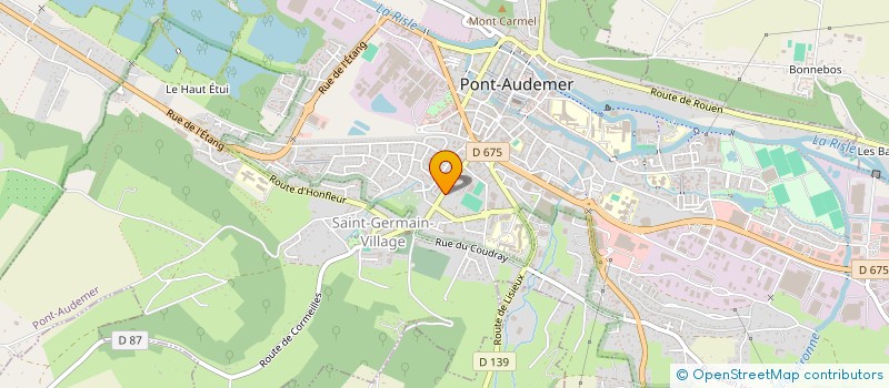 localisation de l'entreprise MONSIEUR PAUL YVON  PONT-AUDEMER