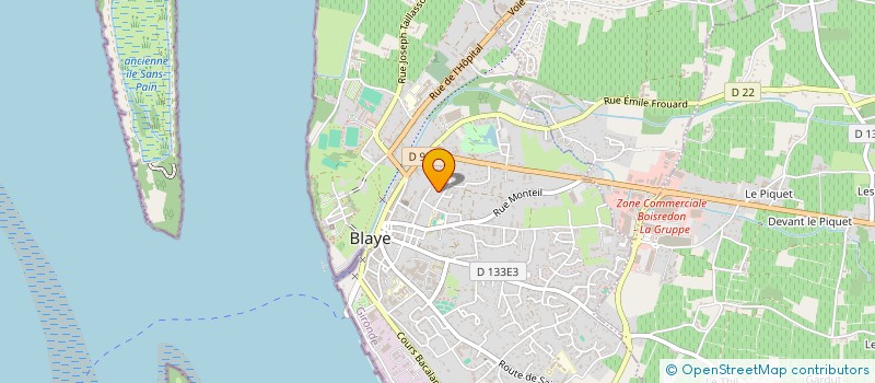 localisation de l'entreprise MONSIEUR PAUL ZARUBA à BLAYE