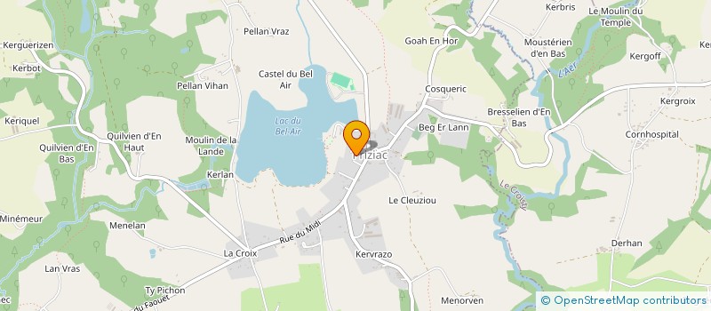 localisation de l'entreprise MONSIEUR PAUL ZIMMER  PRIZIAC