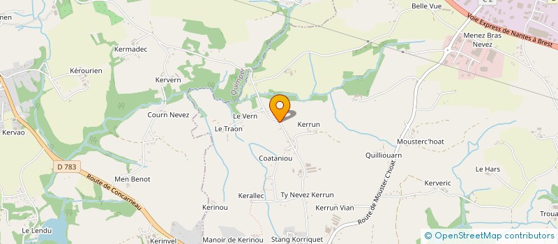 localisation de l'entreprise MONSIEUR PAULIN ARNAUDET  SAINT-EVARZEC