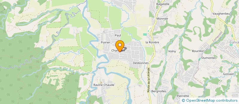 localisation de l'entreprise MONSIEUR PAULIN BAUCAL  LAMENTIN