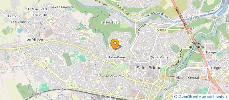 localisation de l'entreprise MONSIEUR PAULIN CHAUVEAU à SAINT-BRIEUC