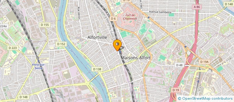 localisation de l'entreprise MONSIEUR PAULIN CHRISTIAN NOUMSI  ALFORTVILLE