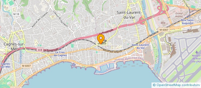 localisation de l'entreprise MONSIEUR PAULIN FOURQUET  SAINT-LAURENT-DU-VAR