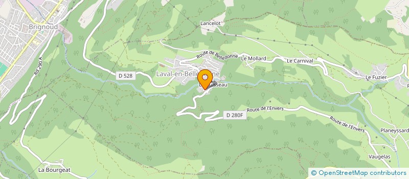 localisation de l'entreprise MONSIEUR PAULIN GIRAUD  LAVAL-EN-BELLEDONNE