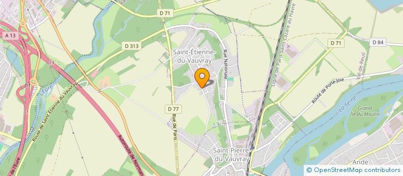 localisation de l'entreprise MONSIEUR PAULIN LAMBERT  SAINT-ETIENNE-DU-VAUVRAY