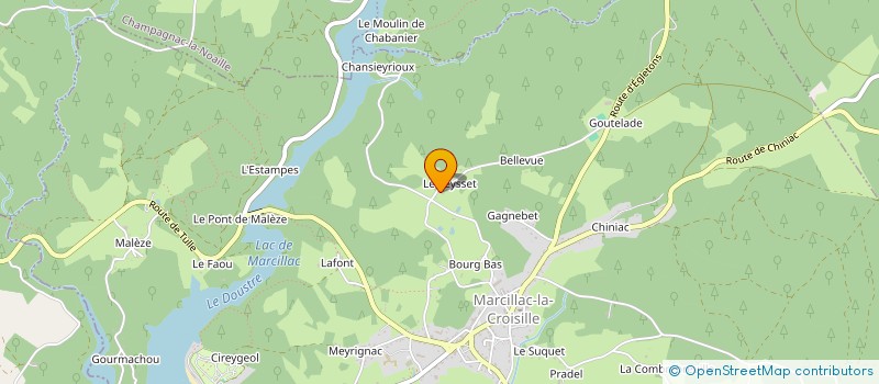 localisation de l'entreprise MONSIEUR PAULIN LECOCQ  MARCILLAC-LA-CROISILLE