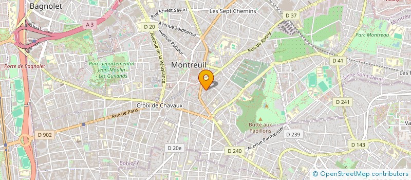 localisation de l'entreprise MONSIEUR PAULIN NEGROU à MONTREUIL