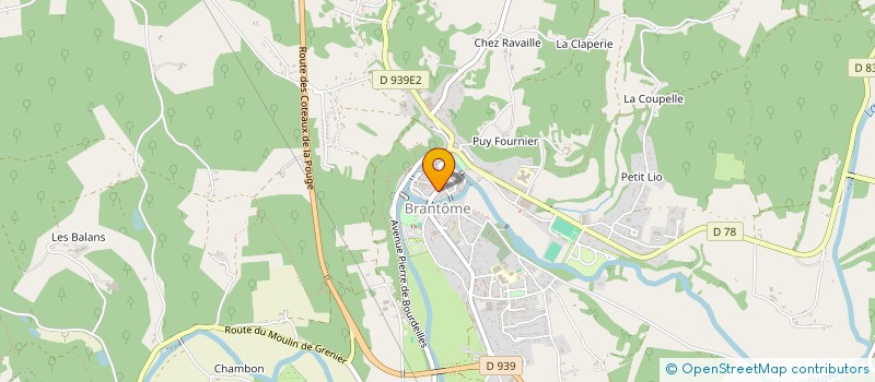 localisation de l'entreprise MONSIEUR PAULINO CANO à BRANTOME EN PERIGORD