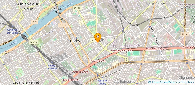 localisation de l'entreprise MONSIEUR PAULINO VARELA DOS SANTOS à CLICHY