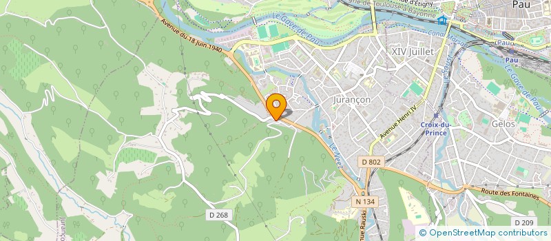 localisation de l'entreprise MONSIEUR PAULO ALEXANDRE DE MIRANDA PAUSEIRO  JURANCON