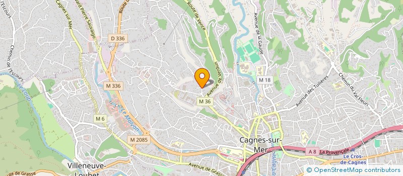 localisation de l'entreprise MONSIEUR PAULO ALVES DA SILVA  CAGNES-SUR-MER