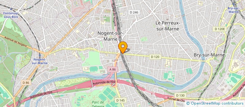 localisation de l'entreprise MONSIEUR PAULO ALVES FRANCO  LE PERREUX-SUR-MARNE