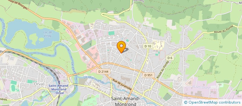 localisation de l'entreprise MONSIEUR PAULO BATISTA HORTA  SAINT-AMAND-MONTROND