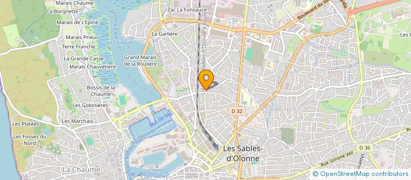 localisation de l'entreprise MONSIEUR PAULO CESAR MARTINS FERREIRA à LES SABLES D'OLONNE