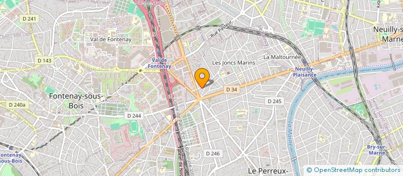 localisation de l'entreprise MONSIEUR PAULO CUNHA  LE PERREUX-SUR-MARNE