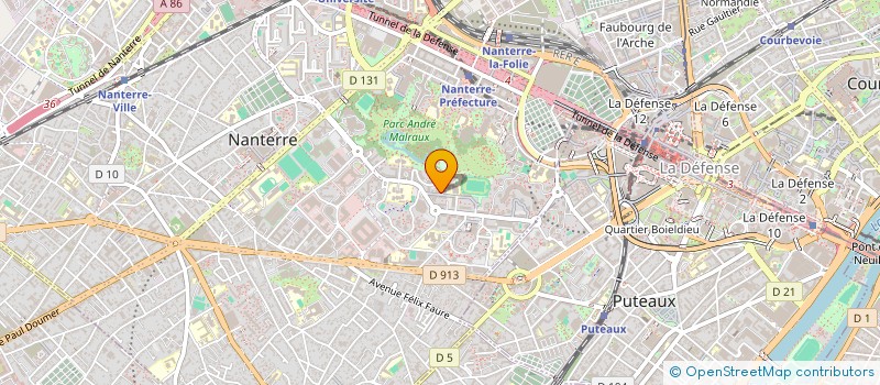 localisation de l'entreprise MONSIEUR PAULO DA CRUZ DA GRACA  NANTERRE