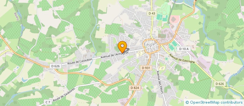 localisation de l'entreprise MONSIEUR PAULO DA CUNHA FERNANDES  EAUZE