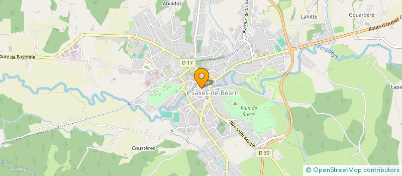 localisation de l'entreprise MONSIEUR PAULO DA SILVA OLIVEIRA à SALIES-DE-BEARN
