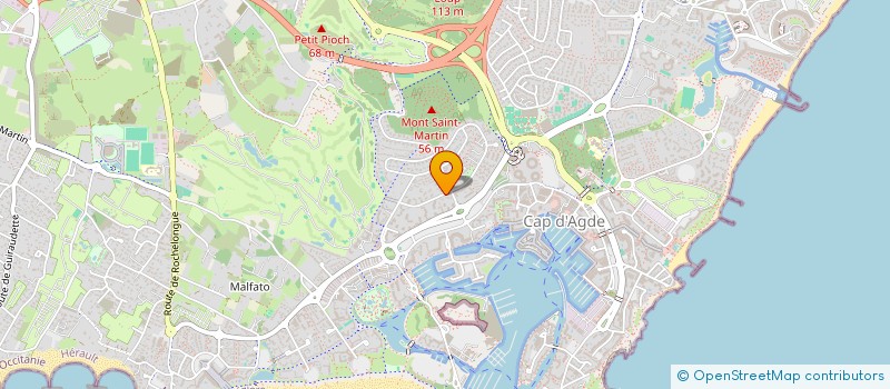 localisation de l'entreprise MONSIEUR PAULO DANIEL DAS DORES CAMPOS  AGDE