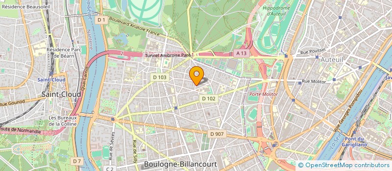 localisation de l'entreprise MONSIEUR PAULO DE FREITAS à BOULOGNE-BILLANCOURT