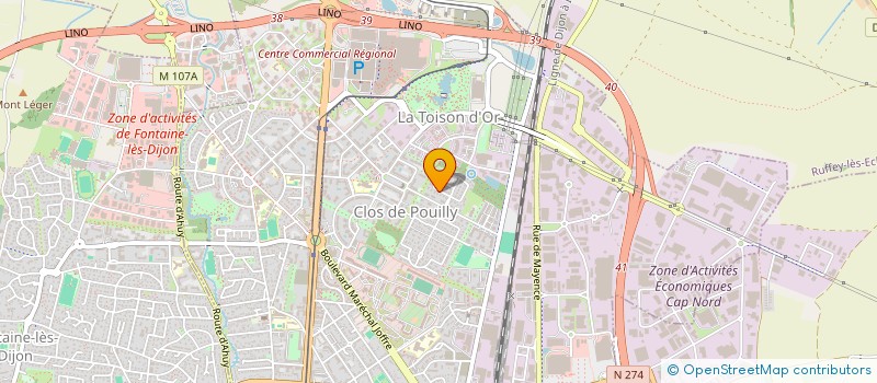 localisation de l'entreprise MONSIEUR PAULO DE JESUS SIMOES  DIJON