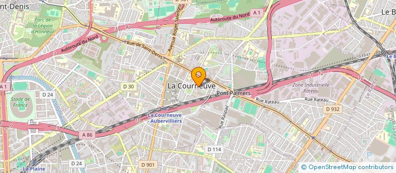 localisation de l'entreprise MONSIEUR PAULO-FERNANDO DE OLIVEIRA MOTA à LA COURNEUVE