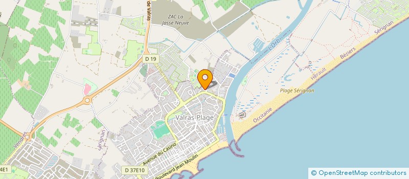 localisation de l'entreprise MONSIEUR PAULO FERREIRA  VALRAS-PLAGE