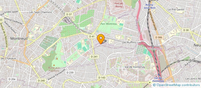 localisation de l'entreprise MONSIEUR PAULO FERREIRA DA COSTA à MONTREUIL