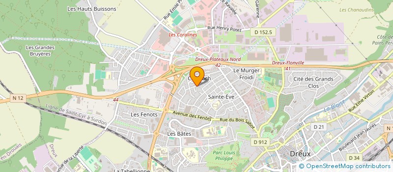 localisation de l'entreprise MONSIEUR PAULO HENRIQUES ALVES à DREUX