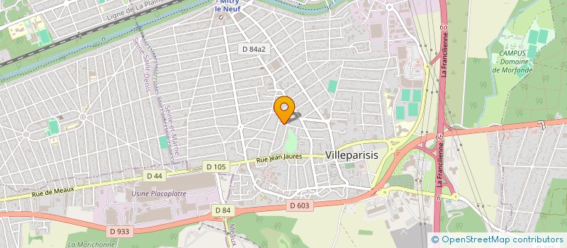 localisation de l'entreprise MONSIEUR PAULO JORGE FIGUEIREDO MEDEIROS à VILLEPARISIS