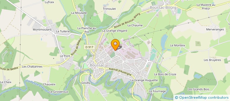 localisation de l'entreprise MONSIEUR PAULO JORGE OLIVEIRA REBELO à BOUSSAC