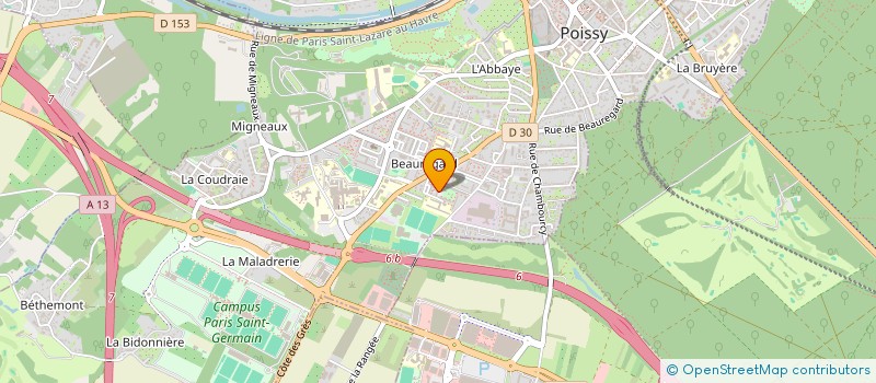 localisation de l'entreprise MONSIEUR PAULO LOPES DA COSTA  POISSY