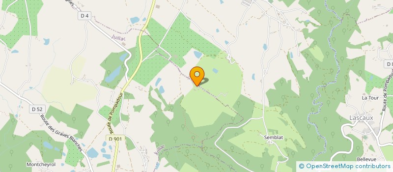 localisation de l'entreprise MONSIEUR PAULO LOURENCO MARTINS DOS SANTOS  JUILLAC