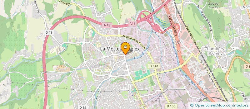 localisation de l'entreprise MONSIEUR PAULO MORAIS DA SILVA  LA MOTTE-SERVOLEX