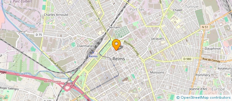localisation de l'entreprise MONSIEUR PAULO MOREIRA OLIVEIRA à REIMS