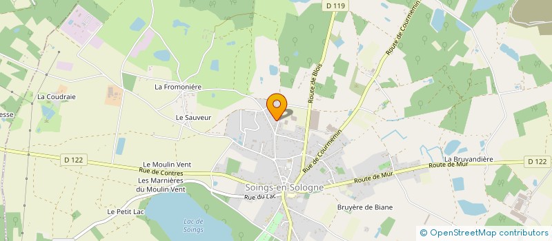 localisation de l'entreprise MONSIEUR PAULO OLIVEIRA  SOINGS-EN-SOLOGNE