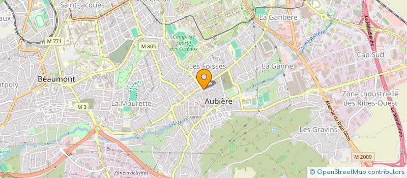 localisation de l'entreprise MONSIEUR PAULO PEREIRA AMORIM  AUBIERE