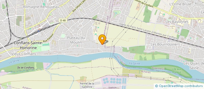 localisation de l'entreprise MONSIEUR PAULO RIBEIRO  CONFLANS-SAINTE-HONORINE