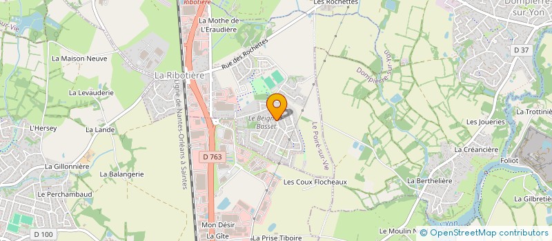 localisation de l'entreprise MONSIEUR PAULO RIBEIRO MONTEIRO  LE POIRE-SUR-VIE