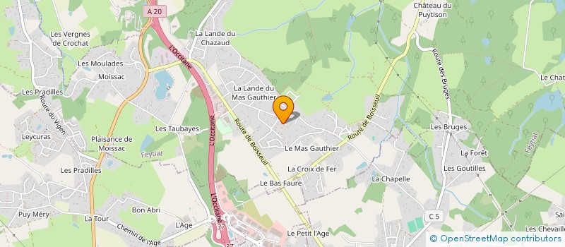 localisation de l'entreprise MONSIEUR PAULO SALVADOR  COUZEIX