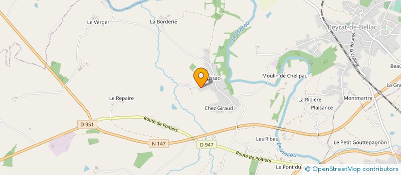 localisation de l'entreprise MONSIEUR PAULUS VAN MEGEN à PEYRAT-DE-BELLAC