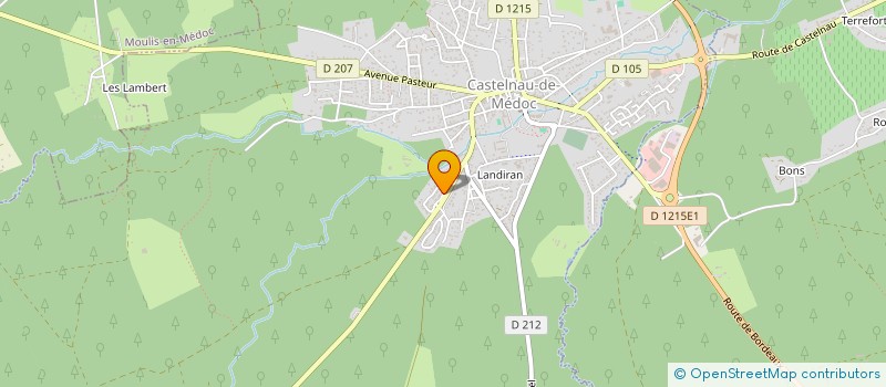 localisation de l'entreprise MONSIEUR PAUNEL MATONDOT MALONGAT  CASTELNAU-DE-MEDOC