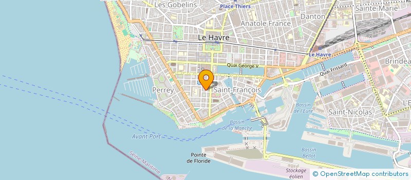 localisation de l'entreprise MONSIEUR PAVEL PEREIRA  LE HAVRE